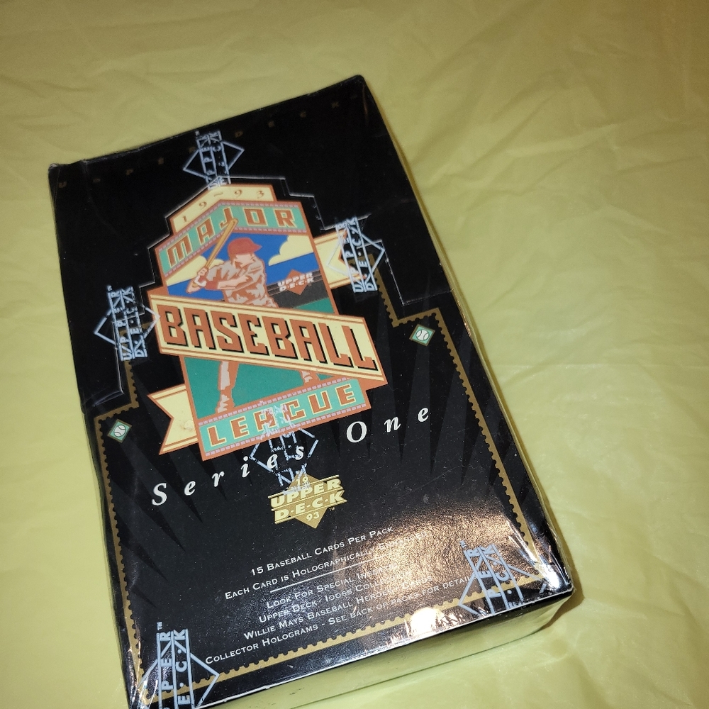 1993 upperdeck sereies 1 hobby box brand new factory sealed still